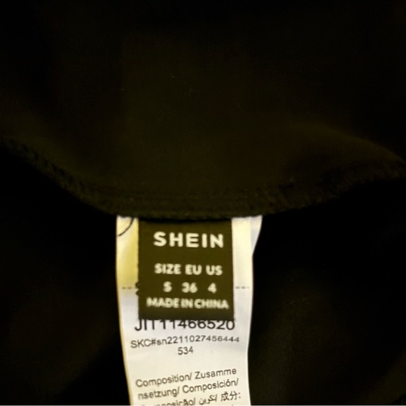 SHEIN Belle Contrast Lace Split Thigh Bridesmaid Dress - Picture 12 of 12